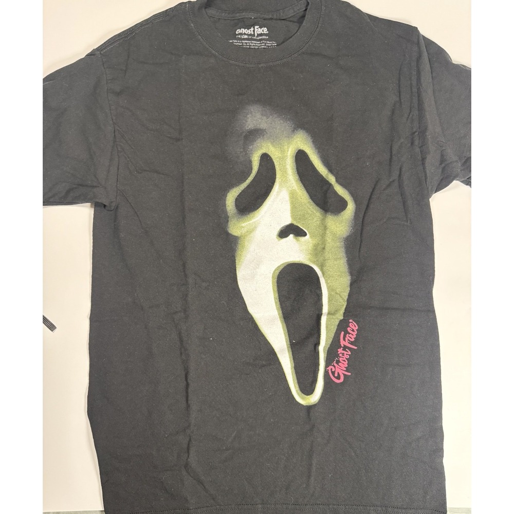 Ghost Face Scream Halloween Graphic T Shirt Men's Size M Black